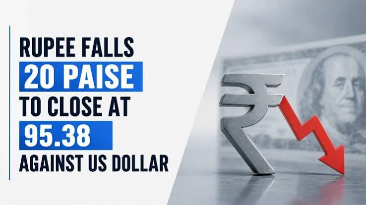 Rupee Opens at ₹95.38 Against US Dollar