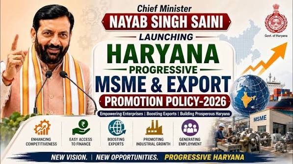 Haryana Launches Progressive MSME and Export Promotion Policy 2026 With ₹55,000 Crore Investment Target